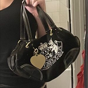 Juicy couture velour hobo bag